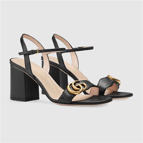 denim gucci heels|gucci sandals block heel.